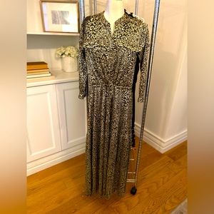 *Flash Sale* Scarlet Roos Gold Long Dress - Perfect Holiday Dress